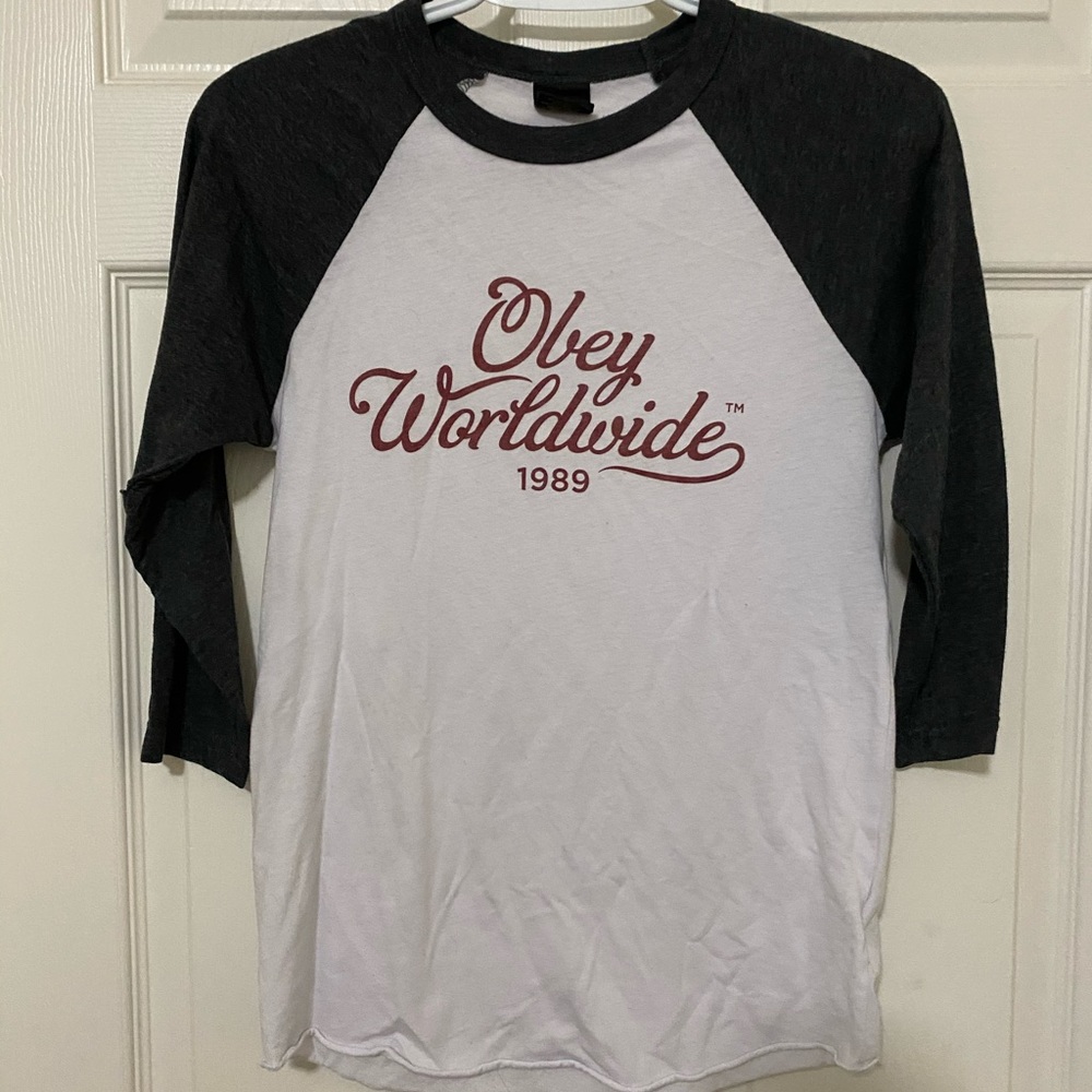 Obey baseball tee
